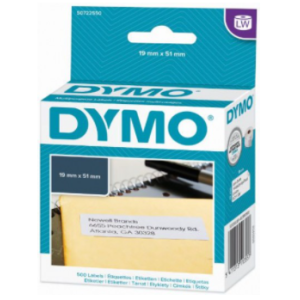 מדבקות למכשיר Dymo דיימו 51/19 מ”מ 1/500 (S0722550  DW 11335)