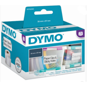 מדבקות למכשיר Dymo דיימו 32/57 מ”מ 1/1000 (S0722540  DW 11354)