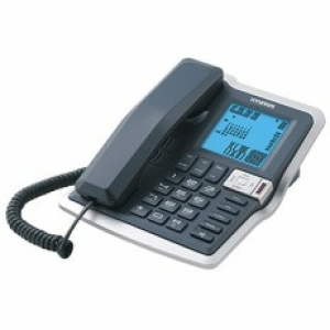 טלפון שולחני משרדי צג גדול דקורטיבי שחור יונדאי 2700