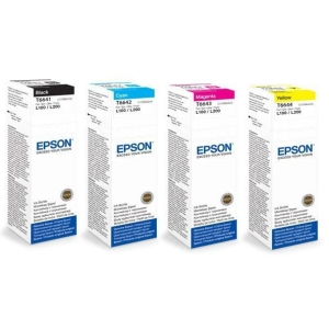 EPSON T6641 T6642/T6643/T6644 בקבוקי דיו אפסון