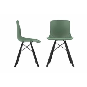 כיסא אורח פלסטיק רגלי עץ – דגם מאיה