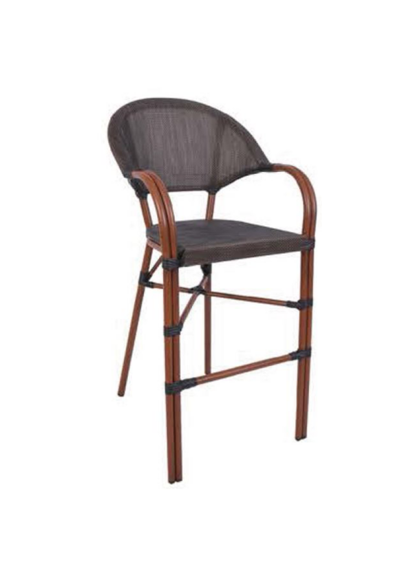 כיסא בר – דגם אורסה – אפור כהה