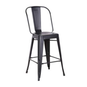 כיסא בר – דגם טוליקס – אלומיניום – כולל משענת – צבעים שונים