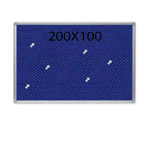 לוח נעיצה שעם כחול מסגרת אלומיניום במידה 200X100