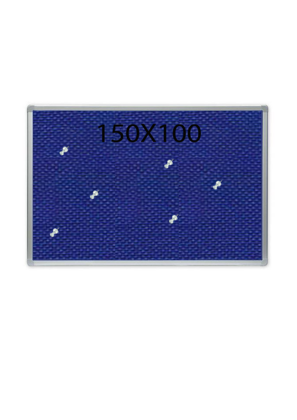 לוח נעיצה שעם כחול מסגרת אלומיניום במידה 150X100