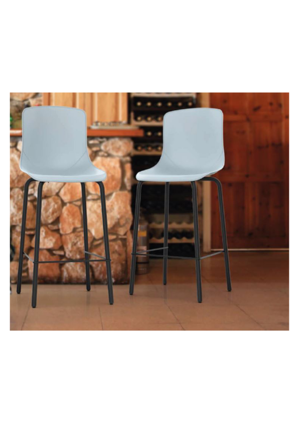 כיסא בר – דגם מאיה סופר – פלסטיק – רגל מתכת – צבעים שונים