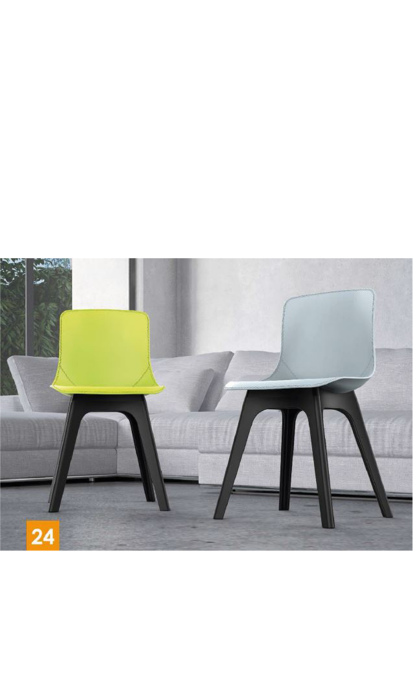 כיסא אורח – דגם מאיה – פלסטיק – רגל פלסטיק- צבעים שונים