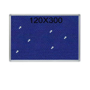 לוח נעיצה שעם כחול מסגרת אלומיניום במידה 300X100 ס”מ